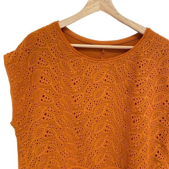 Cortefiel Lace Eyelet Top - Picture 3 of 7